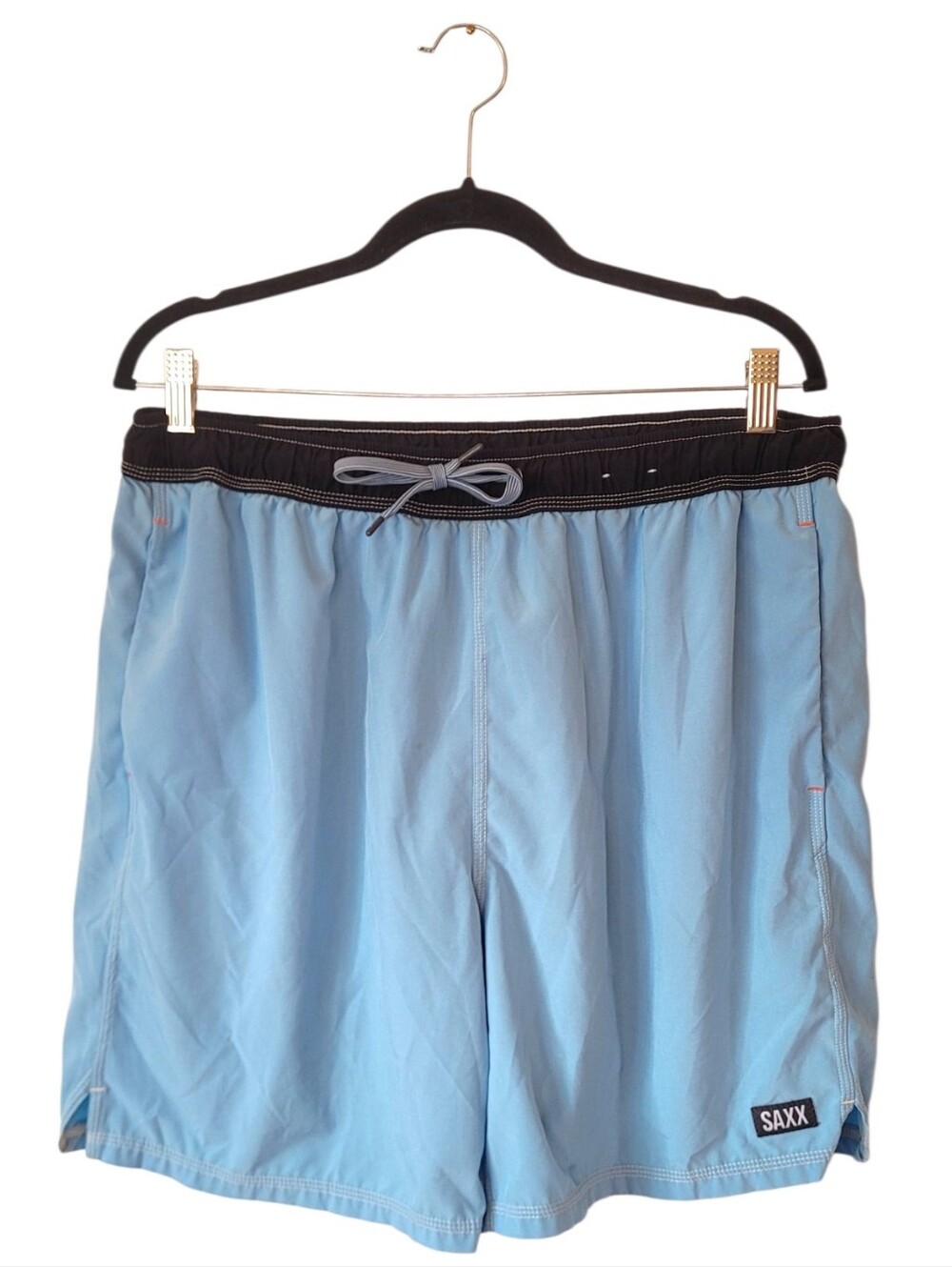 Saxx Light Blue Oh Buoy Volley Swim Shorts 7" Size XL